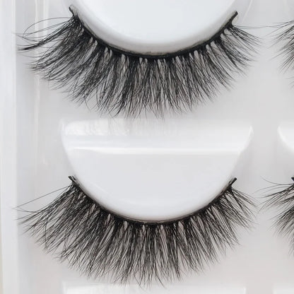 5 Pairs 3d mink eyelashes eyelash extension natural false eyelashes volume dramatic 3d lashes maquillaje mink cilios makeup tool