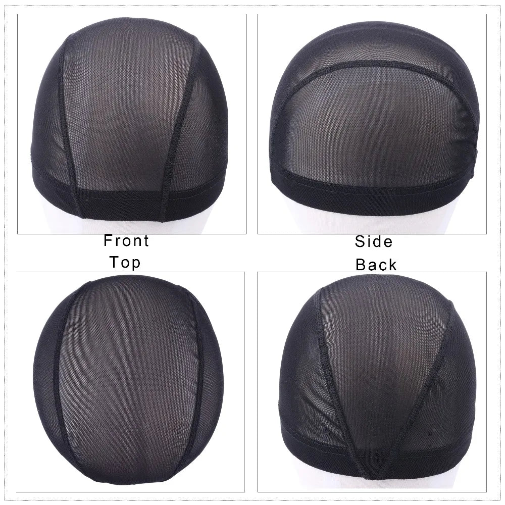 1 Pc Mesh Dome Cap for Making Wigs Easier Sew In Hair Stretchable Weaving Cap Elastic Nylon Breathable Mesh Net hairnet