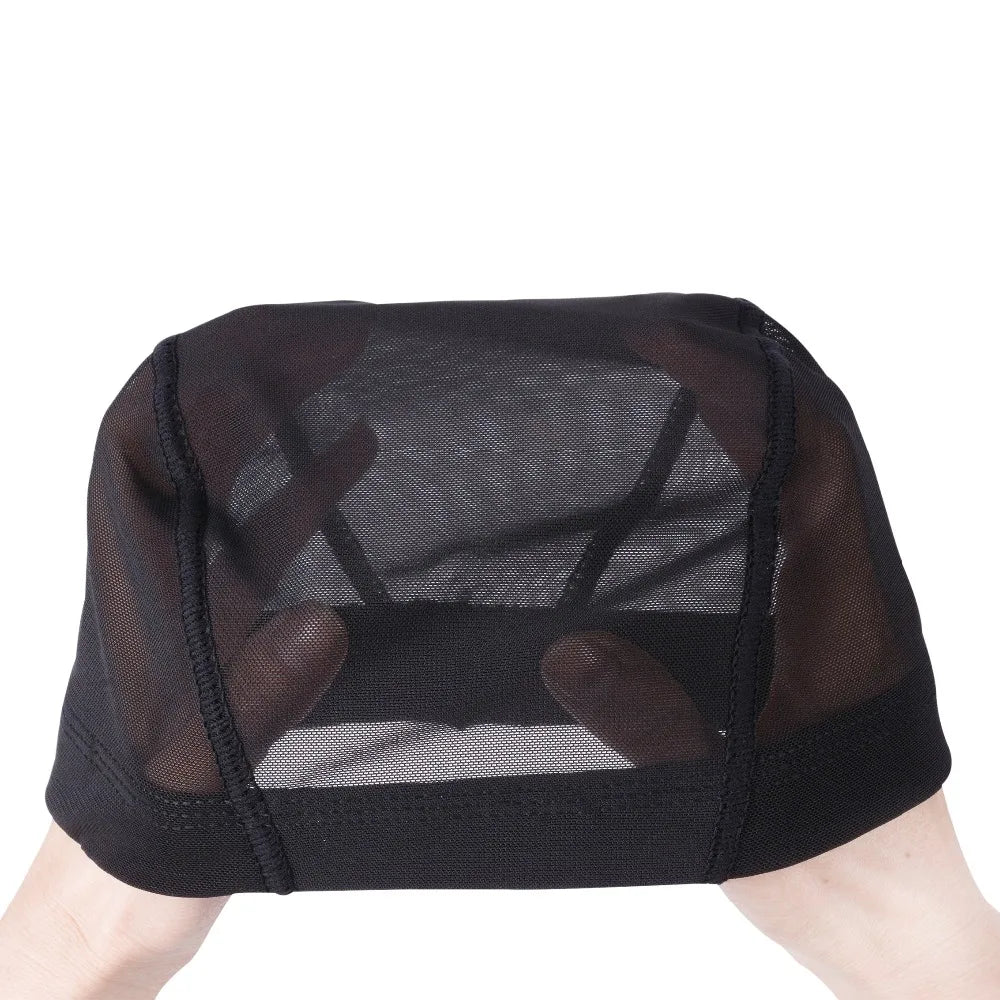 1 Pc Mesh Dome Cap for Making Wigs Easier Sew In Hair Stretchable Weaving Cap Elastic Nylon Breathable Mesh Net hairnet