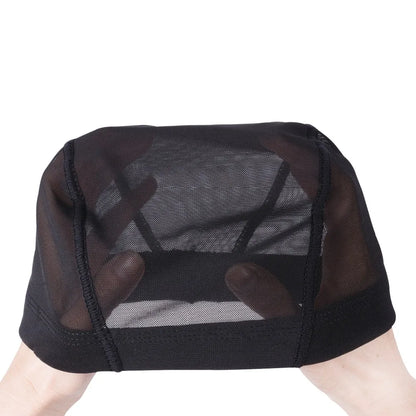 1 Pc Mesh Dome Cap for Making Wigs Easier Sew In Hair Stretchable Weaving Cap Elastic Nylon Breathable Mesh Net hairnet