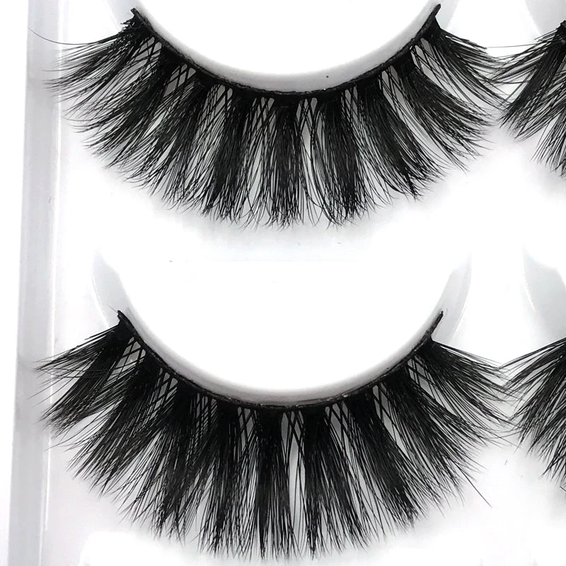 5 Pairs 3d mink eyelashes eyelash extension natural false eyelashes volume dramatic 3d lashes maquillaje mink cilios makeup tool