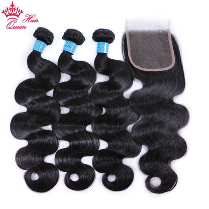 Cambodian Body Wave Raw Hair Bundle With HD Invisible Undetectable Lace Closure 100% Human Hair Bundles with Frontal Queen Hair