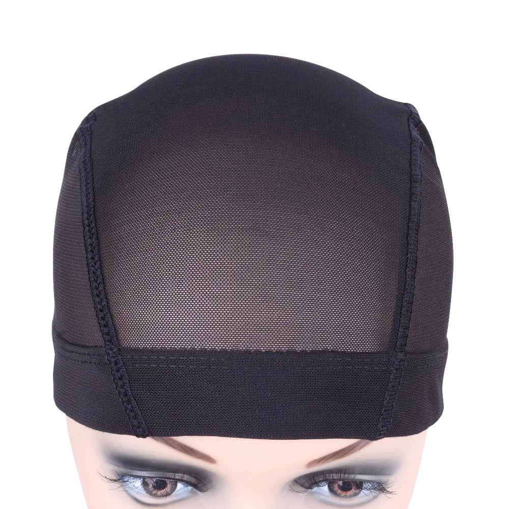 1 Pc Mesh Dome Cap for Making Wigs Easier Sew In Hair Stretchable Weaving Cap Elastic Nylon Breathable Mesh Net hairnet
