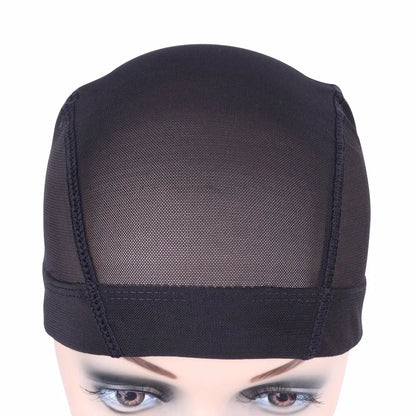 1 Pc Mesh Dome Cap for Making Wigs Easier Sew In Hair Stretchable Weaving Cap Elastic Nylon Breathable Mesh Net hairnet