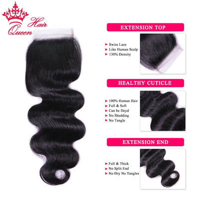 Cambodian Body Wave Raw Hair Bundle With HD Invisible Undetectable Lace Closure 100% Human Hair Bundles with Frontal Queen Hair