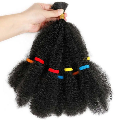 Braids Hair Afro Kinky Bulk Afro Curly Synthetic Hair Short 12" Crochet Braiding Hair Extensions For American African Women