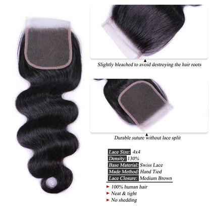 Cambodian Body Wave Raw Hair Bundle With HD Invisible Undetectable Lace Closure 100% Human Hair Bundles with Frontal Queen Hair