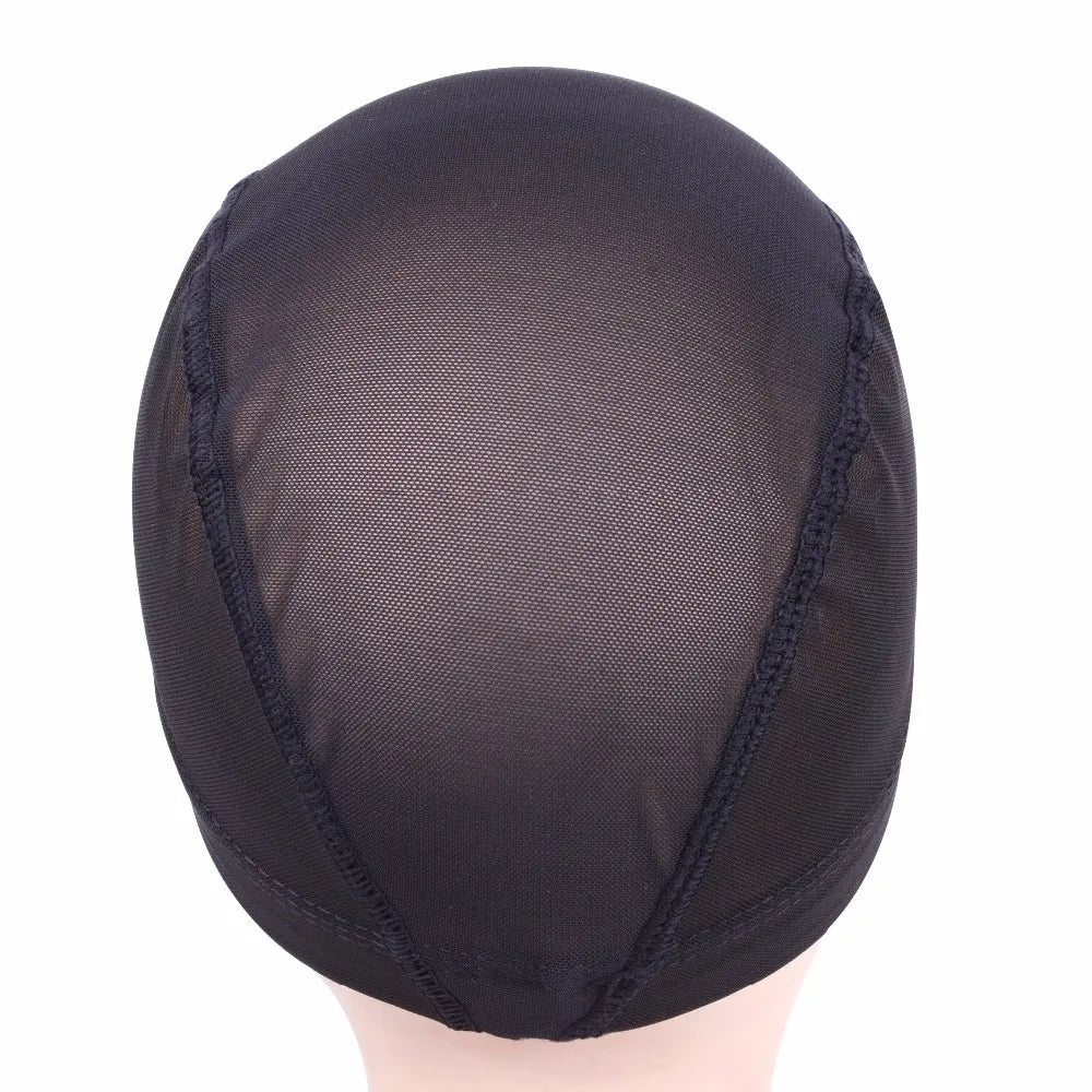 1 Pc Mesh Dome Cap for Making Wigs Easier Sew In Hair Stretchable Weaving Cap Elastic Nylon Breathable Mesh Net hairnet