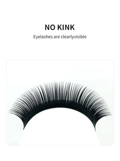 NATUHANA Mink Lashes Mix 8~15 mm 16 lines Handmade korean Pbt Eyelash Extension Natural Soft Faux Lash Extension Supplies Makeup