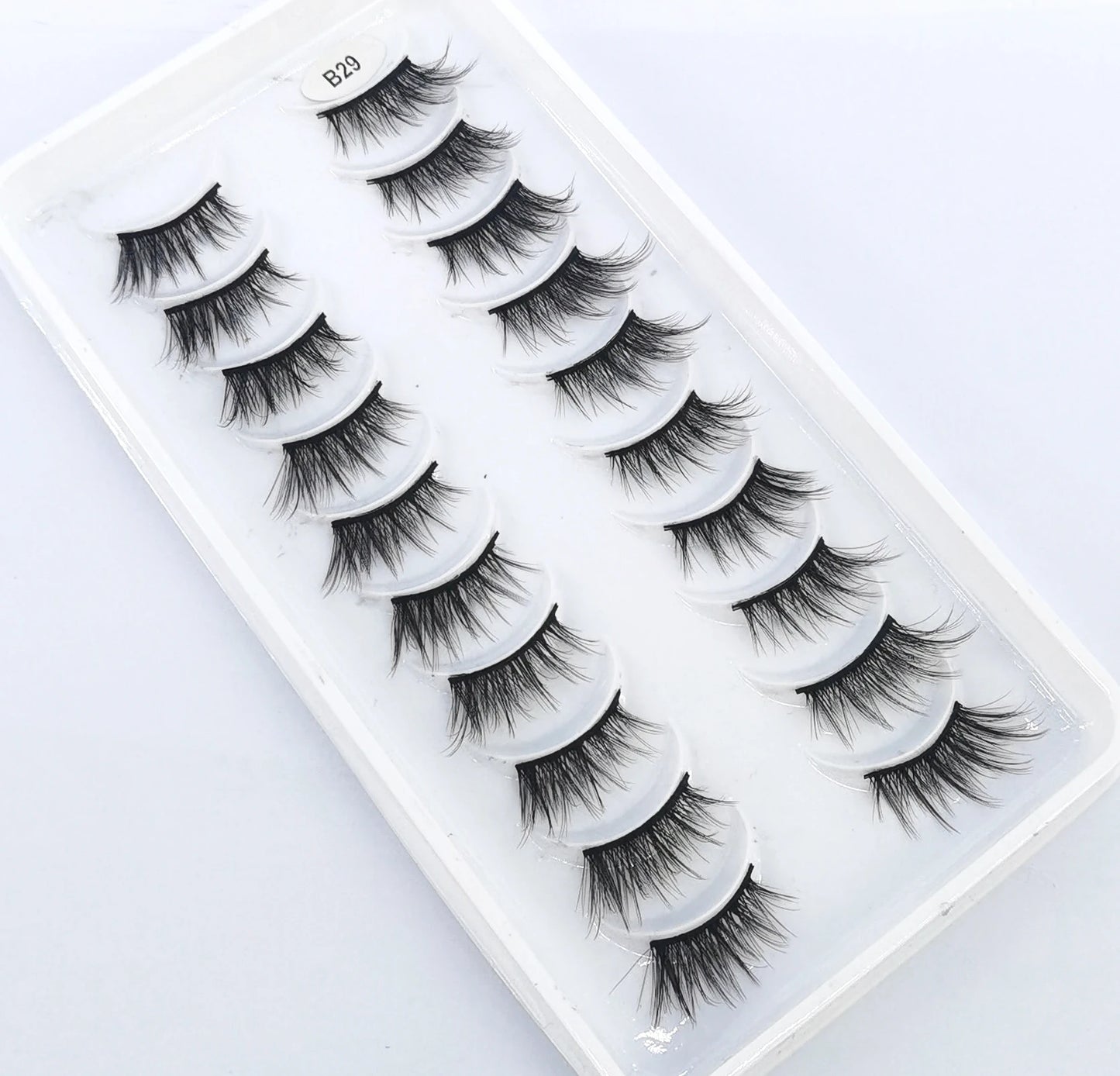 New 10 Pairs Crisscross Half Eye Lashes Natural False eyelashes Handmade 3D Mink Lashes Makeup Tools Reusable Eyelash Extension