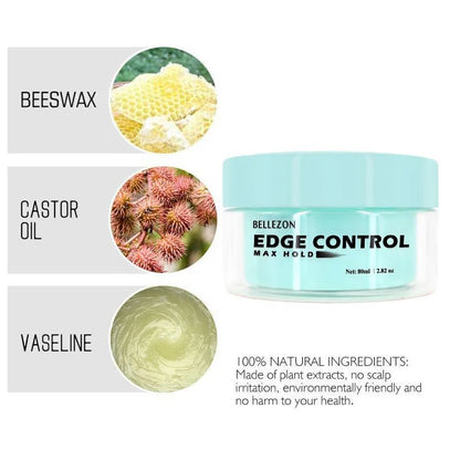 Hair Wax Cream Hair Edge Control Hair Fixative Gel 4 Colors Broken Hair Finishing Hair Styling Cream Finishing Anti-Frizz Tools