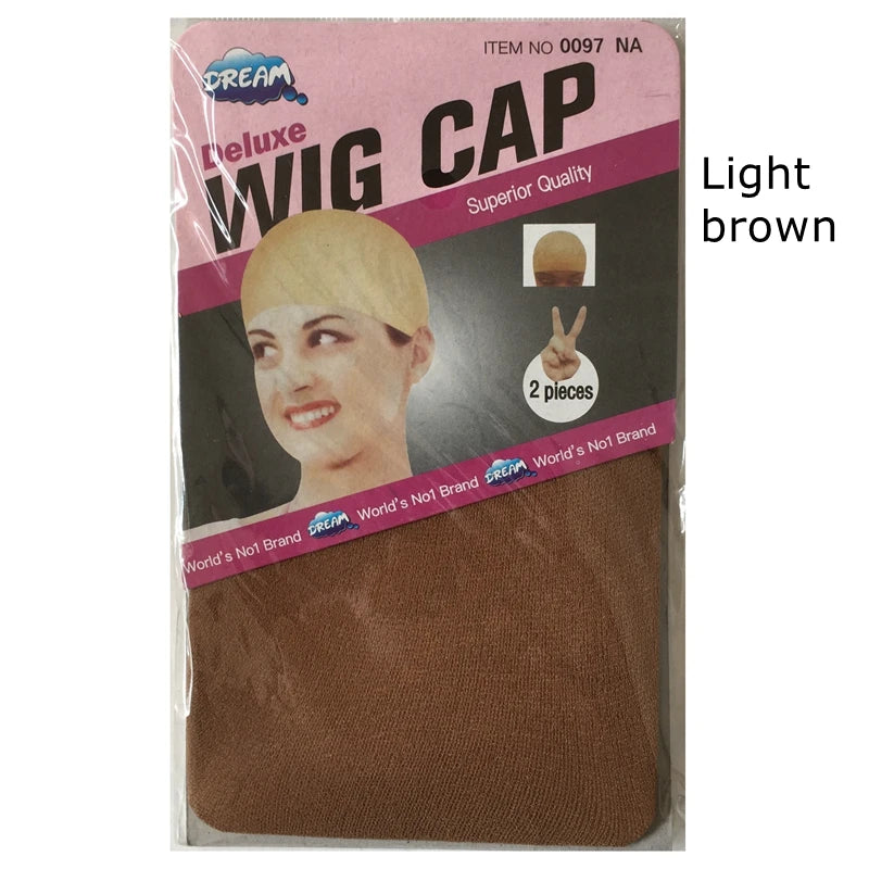 10 pieces Brown Wig Cap Hairnet Hair Mesh Wig Weaving Cap Stretchable Elastic Hair Net 5 color 2 Pieces/PACK