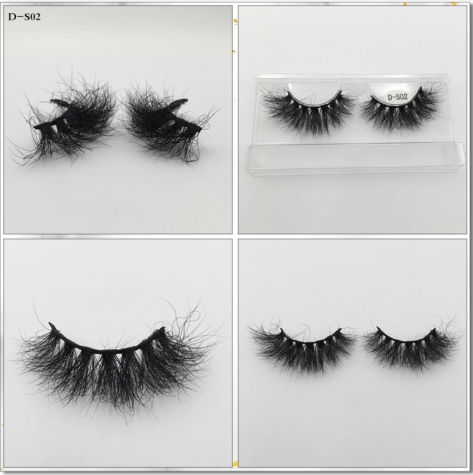 3D Mink Lashes 10-100 Pairs Real Mink Wholesale Makeup Eyelashes Vendor False Eyelash Extension Supplies Natural Full Fake Lash