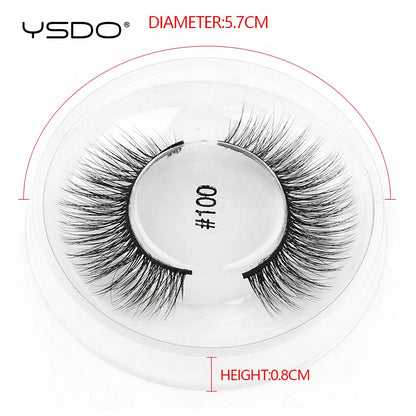 Wholesale Lashes 10/20/30/50 PCS Mink False Eyelashes Natural Soft 3D Faux 3D Mink Lashes Reusable Dramatic Fake Eyelashes Bulk