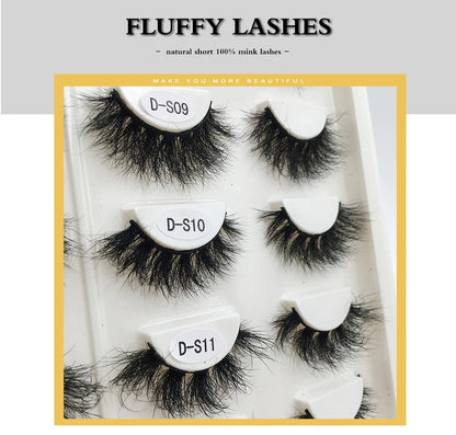 USA Import tariff included Lashes Mink Eyelashes Real Mink Hair Fluffy Messy Soft Natural Lashes Makeup 3d Mink Lashes