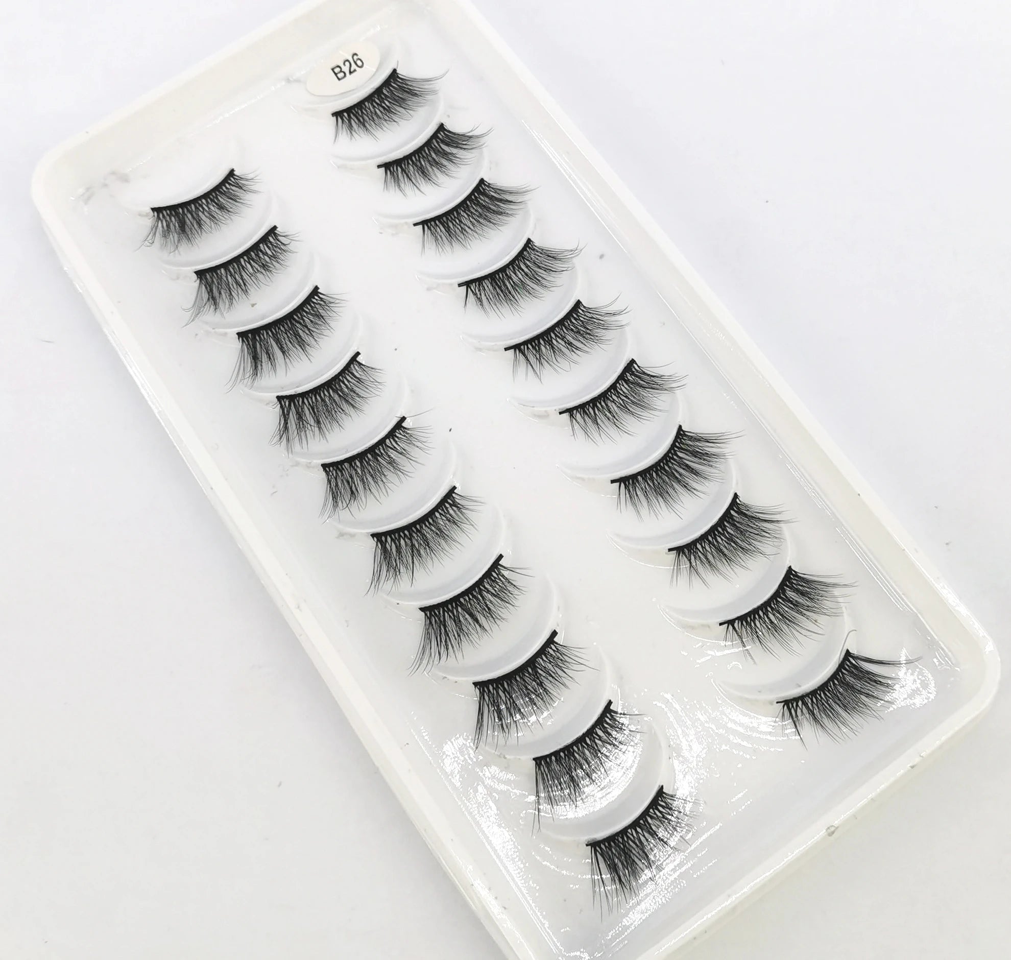 New 10 Pairs Crisscross Half Eye Lashes Natural False eyelashes Handmade 3D Mink Lashes Makeup Tools Reusable Eyelash Extension