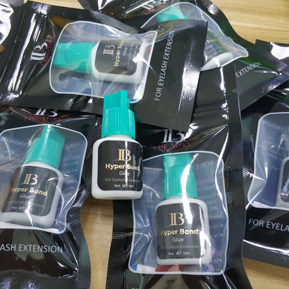 Eyelash Extension Glue Original Korea IB Ibeauty Hyper Bond 0.5s Glue Fast Drying lashes Glue Cyan Cap 5ml False lash glue tools