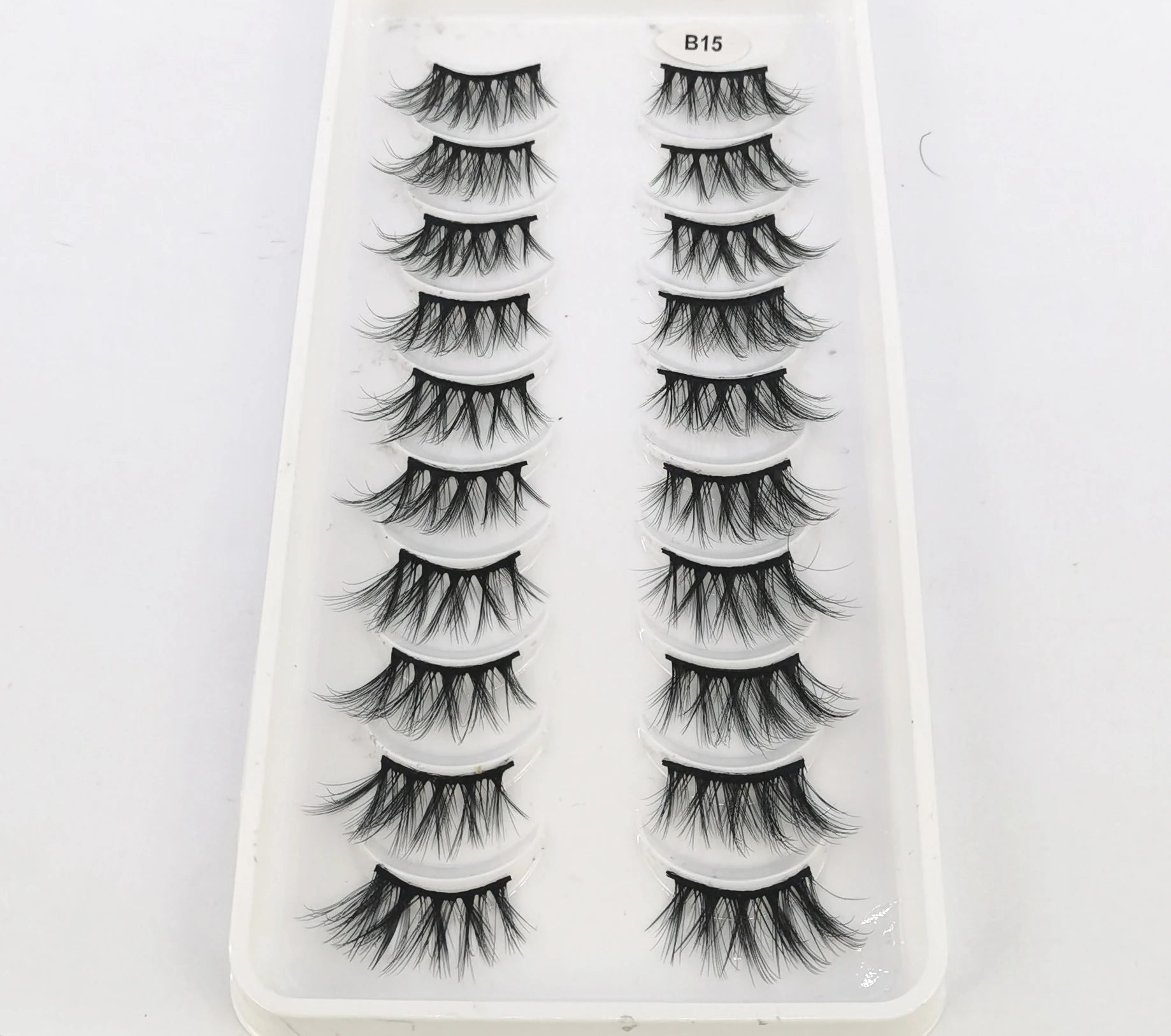 New 10 Pairs Crisscross Half Eye Lashes Natural False eyelashes Handmade 3D Mink Lashes Makeup Tools Reusable Eyelash Extension