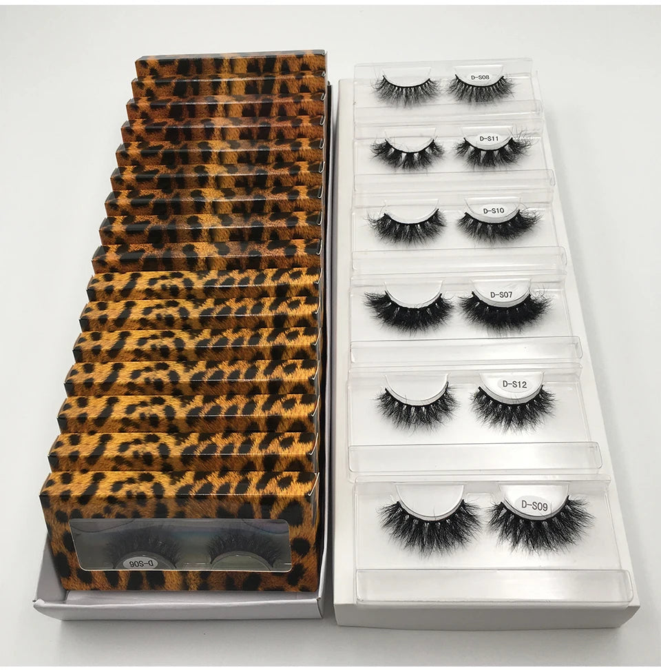 USA Import tariff included Lashes Mink Eyelashes Real Mink Hair Fluffy Messy Soft Natural Lashes Makeup 3d Mink Lashes