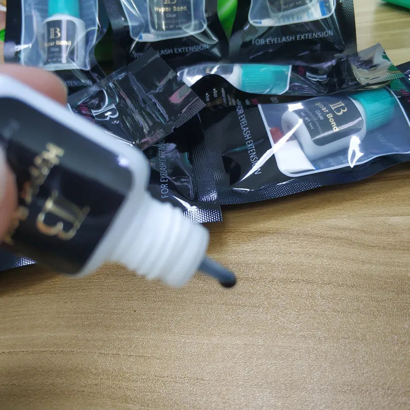 Eyelash Extension Glue Original Korea IB Ibeauty Hyper Bond 0.5s Glue Fast Drying lashes Glue Cyan Cap 5ml False lash glue tools