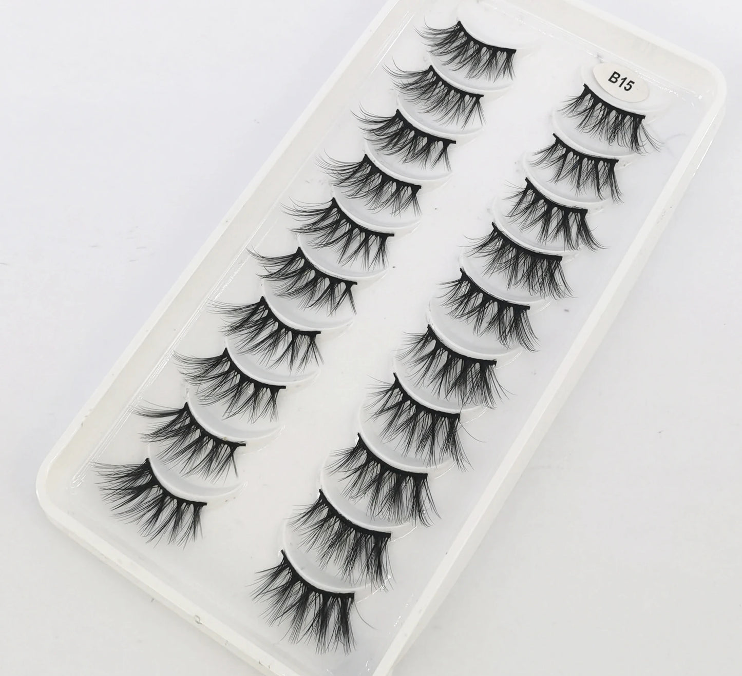 New 10 Pairs Crisscross Half Eye Lashes Natural False eyelashes Handmade 3D Mink Lashes Makeup Tools Reusable Eyelash Extension