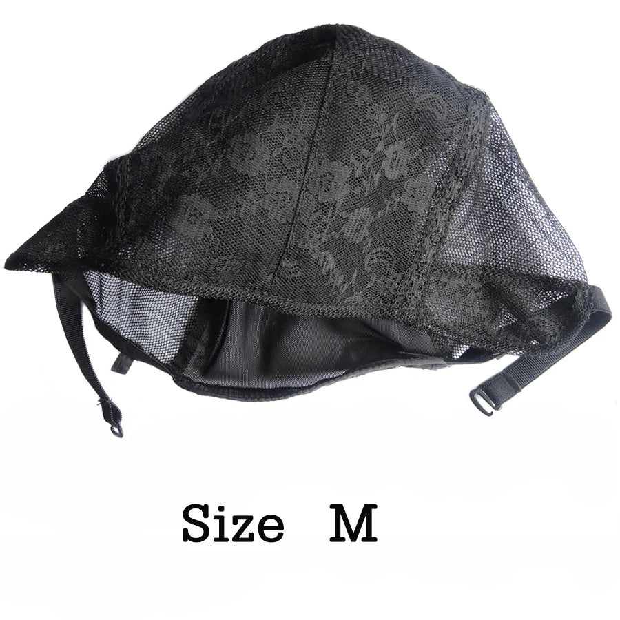 Alileader Adjustable Wig Caps For DIY Wig S/L/XL Base Cap Black Weaving Wig Tools Cap Lace Wig Caps Weave Cap For Making a Wig