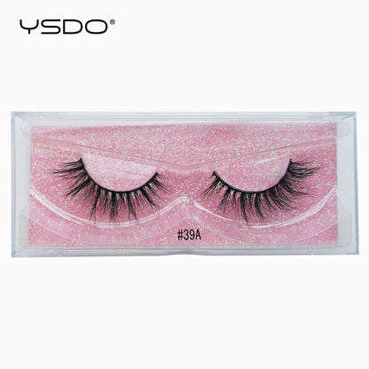 YSDO 1 pair cross mink eyelashes soft real 3d lashes maquiagem false eyelashes dramatic wispy lashes makeup cilios faux cils