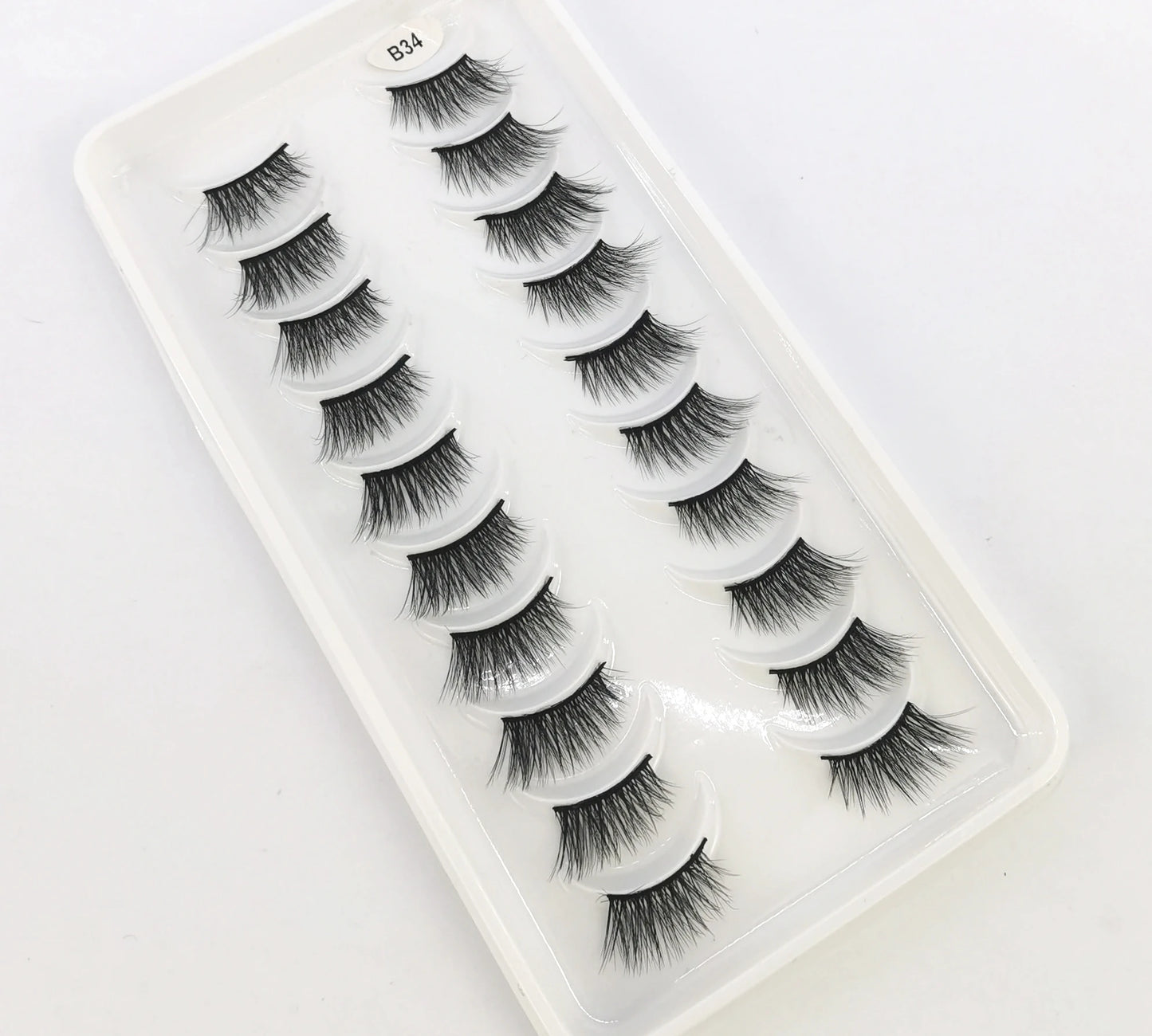 New 10 Pairs Crisscross Half Eye Lashes Natural False eyelashes Handmade 3D Mink Lashes Makeup Tools Reusable Eyelash Extension