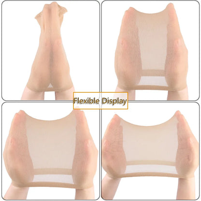 24Pieces (12 Packs) Wig Cap Fashion Stretchable Hair Nets 2Pcs/Pack Stocking Hair Cap Free Size Nylon Mesh Wig Net