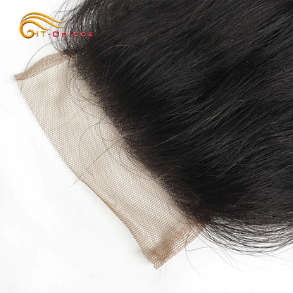 Indian Hair Bundles With Closure Transparent Closure With Bundles Loose Wave Bundles With Closure Weave Short Hair Extensions
