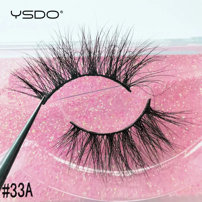 YSDO 1 pair cross mink eyelashes soft real 3d lashes maquiagem false eyelashes dramatic wispy lashes makeup cilios faux cils