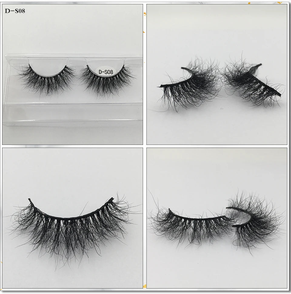 3D Mink Lashes 10-100 Pairs Real Mink Wholesale Makeup Eyelashes Vendor False Eyelash Extension Supplies Natural Full Fake Lash