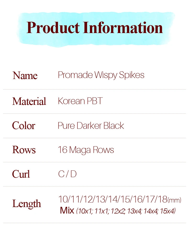 SONG LASHES Wispy Spikes Eyelash Extension Fairy Eyelashes Promade  Fans For Extensiones