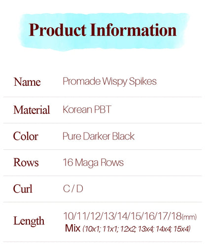 SONG LASHES Wispy Spikes Eyelash Extension Fairy Eyelashes Promade  Fans For Extensiones