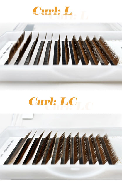 Brown Faux Mink Individual Eyelash Lashes Maquiagem Cilios For Professionals Soft Mink Eyelash Extension