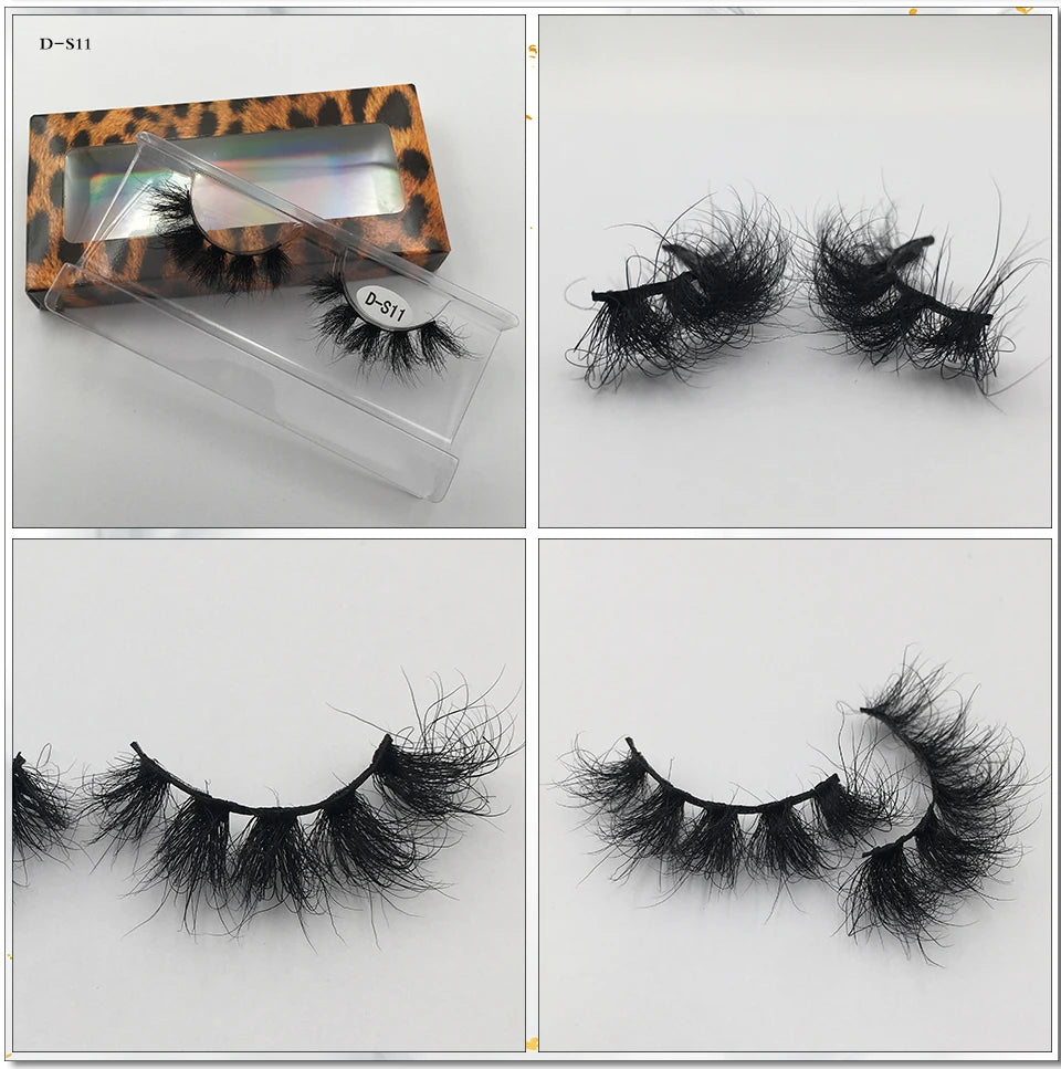 USA Import tariff included Lashes Mink Eyelashes Real Mink Hair Fluffy Messy Soft Natural Lashes Makeup 3d Mink Lashes