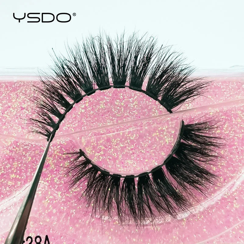YSDO 1 pair cross mink eyelashes soft real 3d lashes maquiagem false eyelashes dramatic wispy lashes makeup cilios faux cils