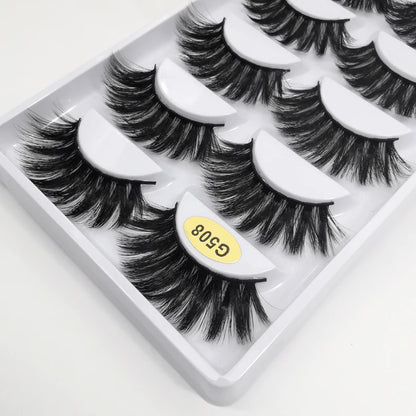 5 Pairs 3d mink eyelashes eyelash extension natural false eyelashes volume dramatic 3d lashes maquillaje mink cilios makeup tool