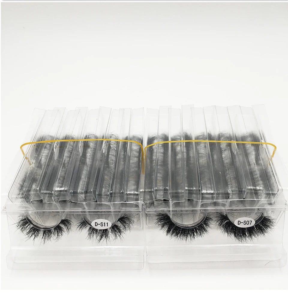 3D Mink Lashes 10-100 Pairs Real Mink Wholesale Makeup Eyelashes Vendor False Eyelash Extension Supplies Natural Full Fake Lash