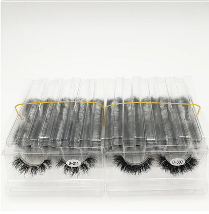 3D Mink Lashes 10-100 Pairs Real Mink Wholesale Makeup Eyelashes Vendor False Eyelash Extension Supplies Natural Full Fake Lash