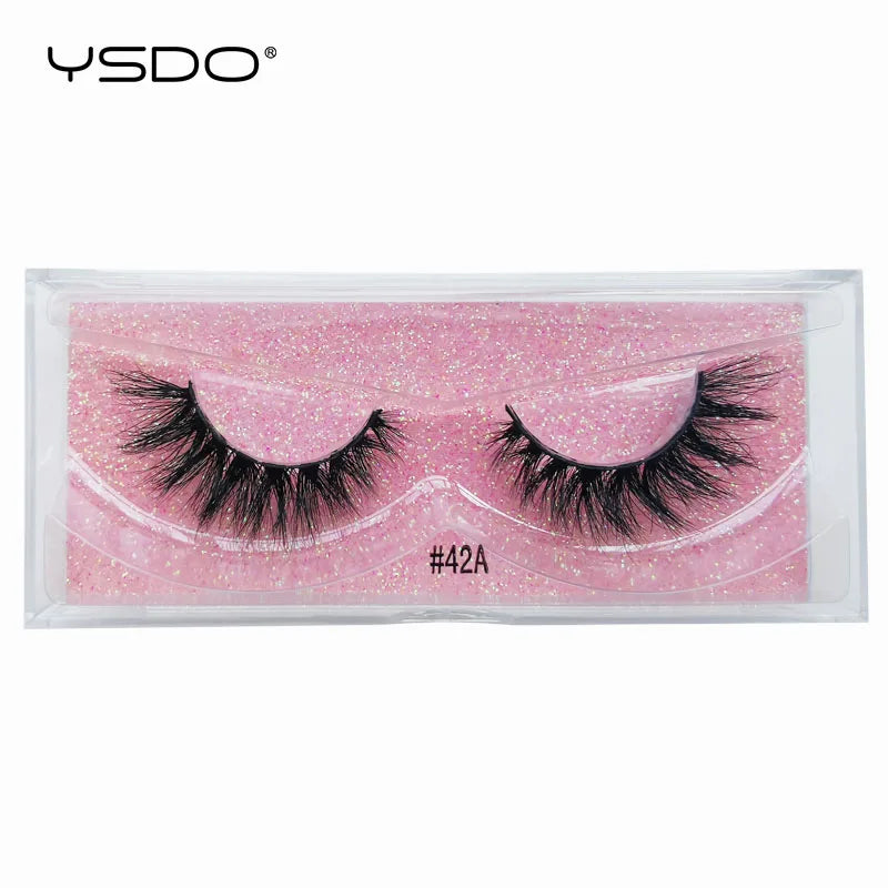 YSDO 1 pair cross mink eyelashes soft real 3d lashes maquiagem false eyelashes dramatic wispy lashes makeup cilios faux cils