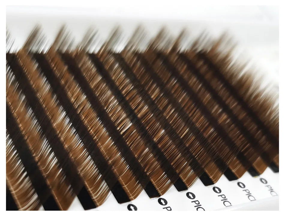 Brown Faux Mink Individual Eyelash Lashes Maquiagem Cilios For Professionals Soft Mink Eyelash Extension