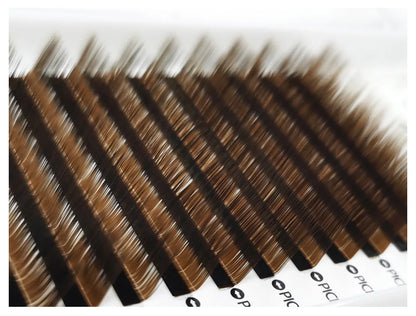 Brown Faux Mink Individual Eyelash Lashes Maquiagem Cilios For Professionals Soft Mink Eyelash Extension