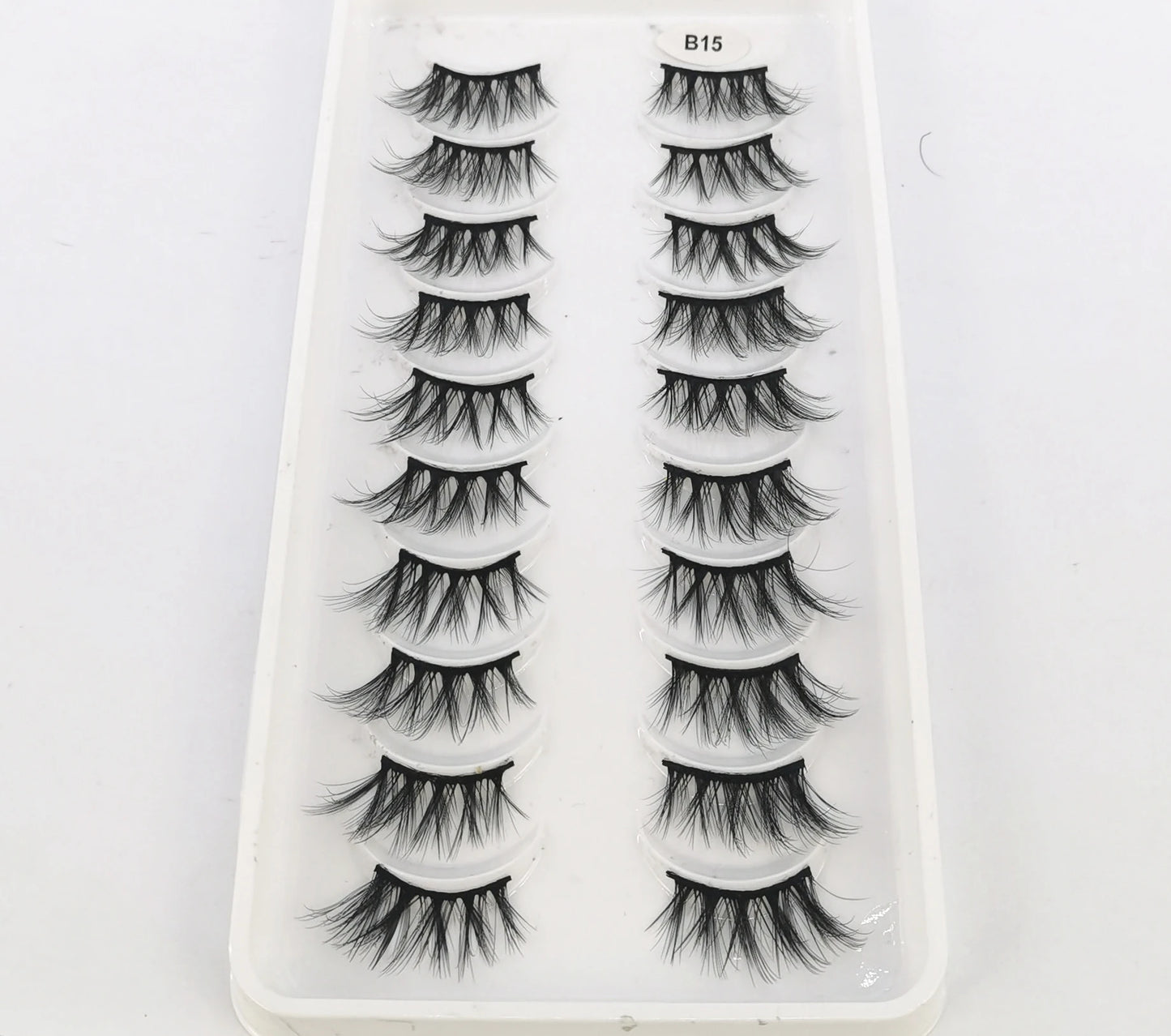 10 Pairs Crisscross Half Eye Lashes Natural False Eyelashes Handmade Faux 3D Mink Lashes Makeup Tools Eyelash Extension