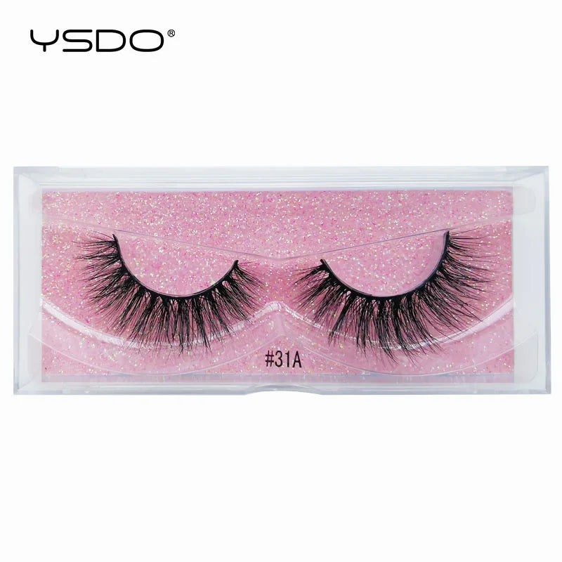 YSDO 1 pair cross mink eyelashes soft real 3d lashes maquiagem false eyelashes dramatic wispy lashes makeup cilios faux cils