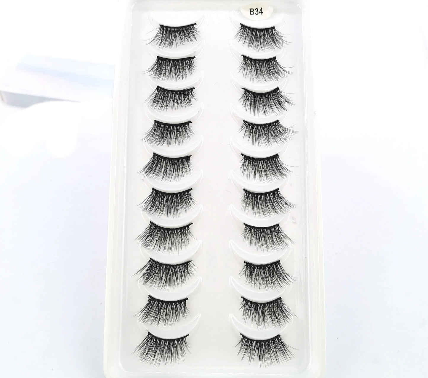 New 10 Pairs Crisscross Half Eye Lashes Natural False eyelashes Handmade 3D Mink Lashes Makeup Tools Reusable Eyelash Extension