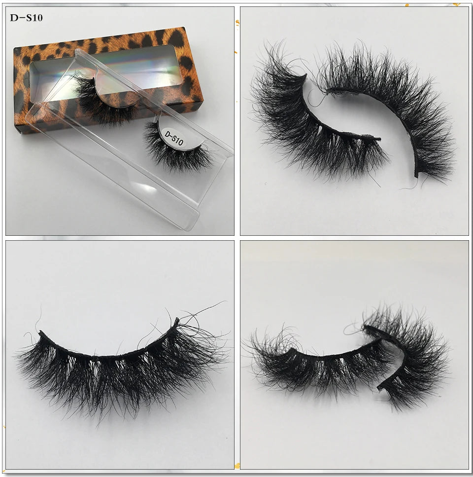 USA Import tariff included Lashes Mink Eyelashes Real Mink Hair Fluffy Messy Soft Natural Lashes Makeup 3d Mink Lashes