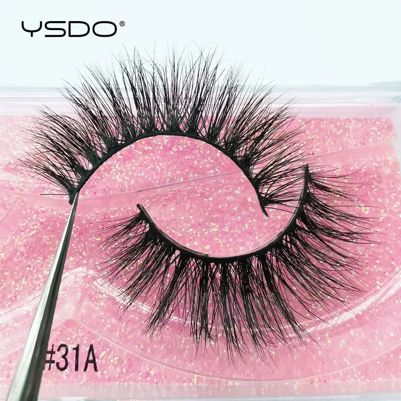 YSDO 1 pair cross mink eyelashes soft real 3d lashes maquiagem false eyelashes dramatic wispy lashes makeup cilios faux cils