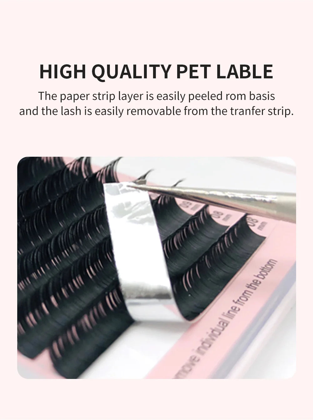 NATUHANA Mink Lashes Mix 8~15 mm 16 lines Handmade korean Pbt Eyelash Extension Natural Soft Faux Lash Extension Supplies Makeup