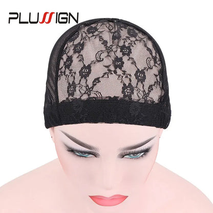 U Part Wig Caps For Making Wigs Breathable Hair Net Wig Accessories Plussign Professional Wig Making Tools Dome Cap